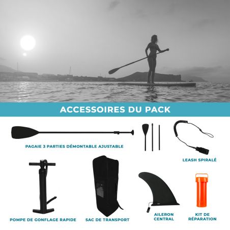 Pack Stand Up PaddleGonflable 10'8'' 32'' 6'' - Rouge Pack Stand Up PaddleGonflable 10'8'' 32'' 6'' - Rouge