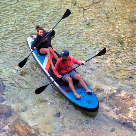 Pagaie double fonction paddle-kayak - Noir