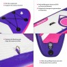 Stand up Paddle Gonflable 9' - CARVER ADRN 9' 30'' 5'' (274x76x13) - avec Pompe, Pagaie, Leash et Sac de transport Stand up Paddle Gonflable 9' - CARVER ADRN 9' 30'' 5'' (274x76x13) - avec Pompe, Pagaie, Leash et Sac de transport